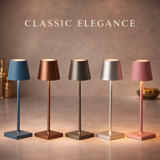 LuxeGlow™ Cordless Aluminum Lamp