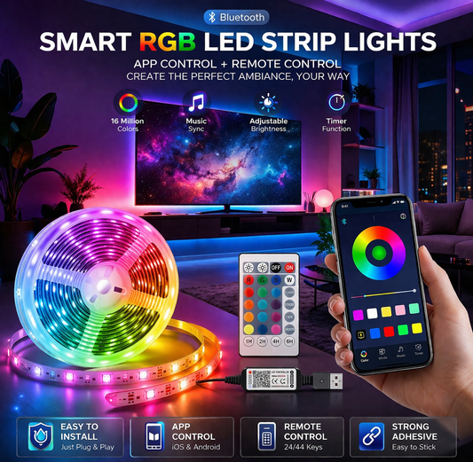 LuxeGlow™ RGB Light Strip
