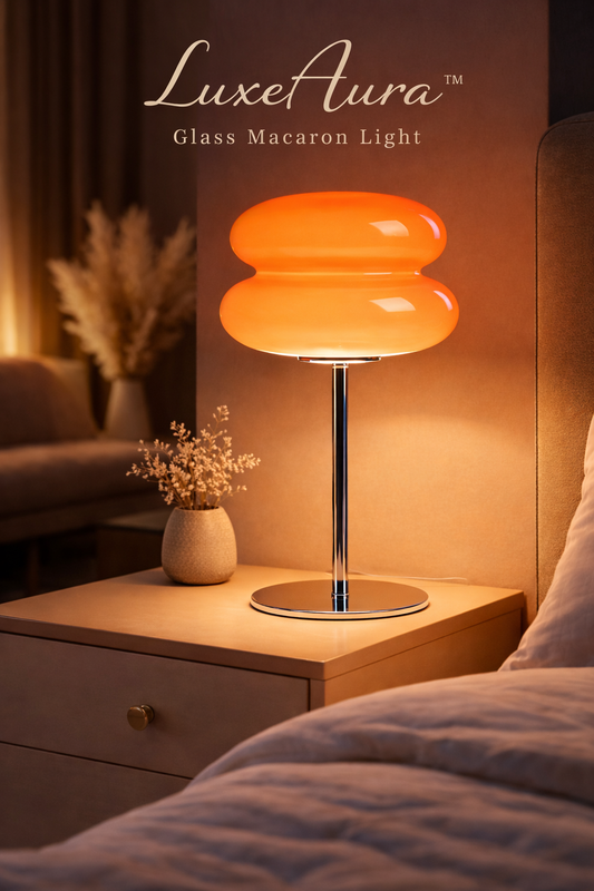 LuxeAura™ Glass Macaron Light